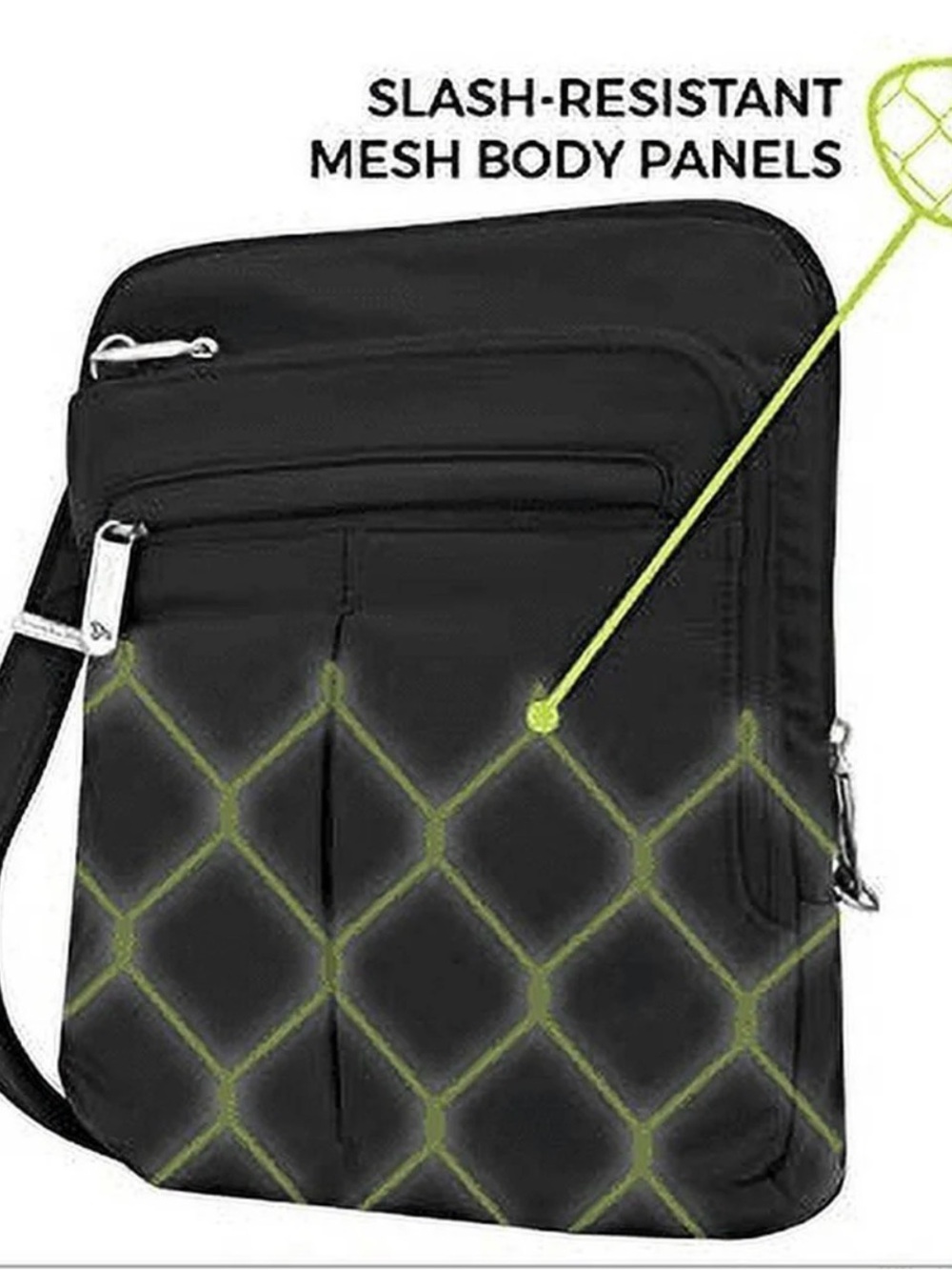 Travelon RFID Anti-Theft Slim Crossbody Travel Bag Purse Organization Black - Picture 13 of 16